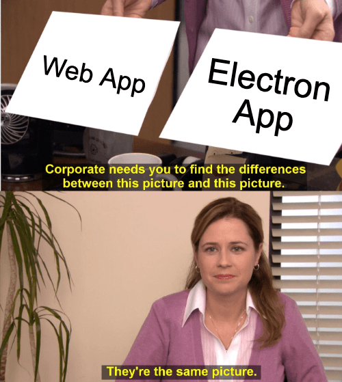 Electron Web Meme